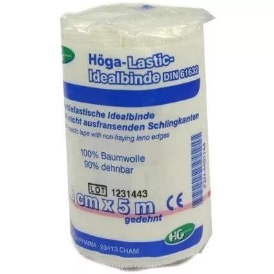 HÖGA-LASTIC Idealbinde 8 cmx5 m avec cellophane, 1 pc