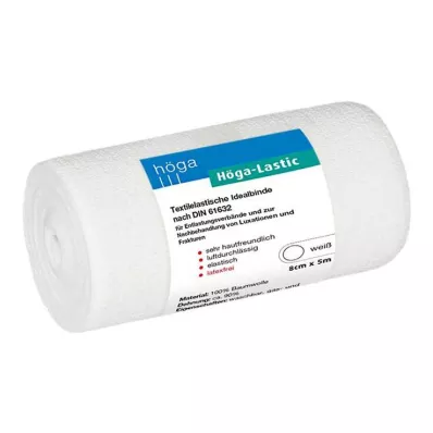 HÖGA-LASTIC Idealbinde 8 cmx5 m avec cellophane, 1 pc