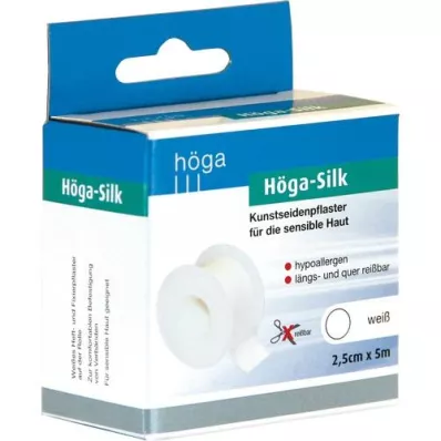 HÖGA-SILK Pansement adhésif 2,5 cmx5 m, 1 pc