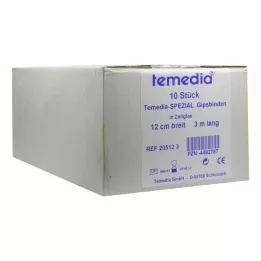 GIPSBINDE Temedia spécial 12 cmx3 m, 10 pces