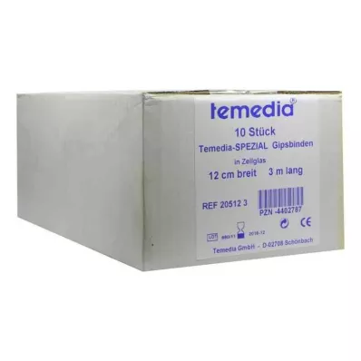 GIPSBINDE Temedia spécial 12 cmx3 m, 10 pces