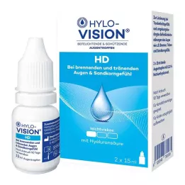 HYLO-VISION HD Gouttes pour les yeux, 2X15 ml