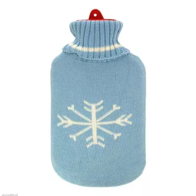 WÄRMFLASCHE Caoutchouc 2 l avec housse col roulé, 1 pc