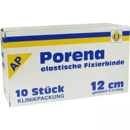 PORENA Bande de gaze élast. 12 cm blanc sans violoncelle, 10 pces