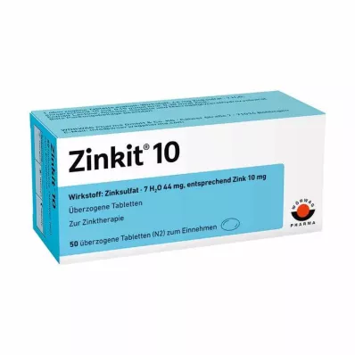 ZINKIT 10 comprimés enrobés, 100 pc
