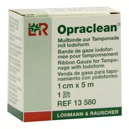 OPRACLEAN Bande de gaze pour tampon avec iodoforme 1 cmx5 m, 1 pc