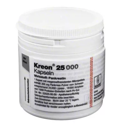KREON 25.000 gélules gastro-résistantes, 100 gélules