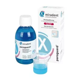 MIRADENT Solution de rinçage buccal paroguard CHX 0,20%, 200 ml