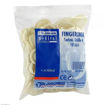 FINGERLING OP Latex Gr.4 roulé, 100 pces FINGERLING OP Latex Gr.4 roulé, 100 pces