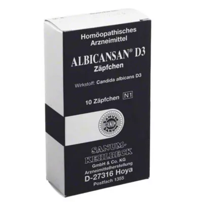 Albicansan D 3 suppositoires, 10 pc