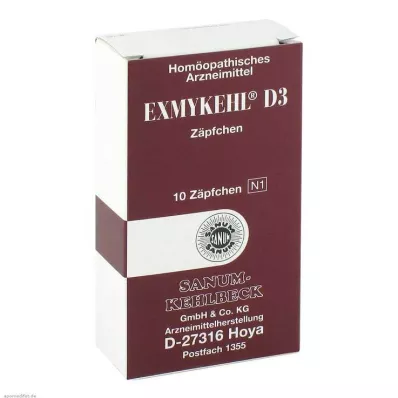 Exmykehl D 3 suppositoires, 10 pc Exmykehl D 3 suppositoires, 10 pc