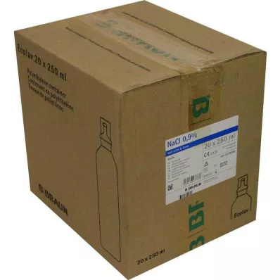 Solution saline 0,9% B.Braun SPÜLLÖSUNG Ecolav, 20X250 ml Solution saline 0,9% B.Braun SPÜLLÖSUNG Ecolav, 20X250 ml