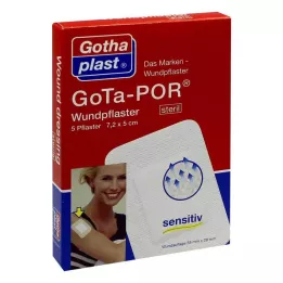 GOTA-POR Pansement adhésif 5x7,2 cm stérile, 5 pces