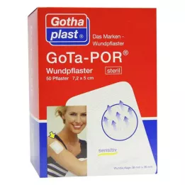 GOTA-POR Pansement adhésif 5x7,2 cm stérile, 50 pces