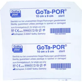 GOTA-POR Pansement adhésif stérile 80x100 mm, 1 pc