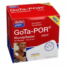 GOTA-POR Pansement adhésif stérile 80x100 mm, 50 pces