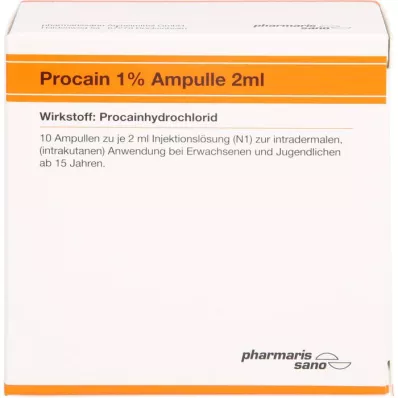 PROCAIN Röwo 1% ampoules 2 ml, 10X2 ml