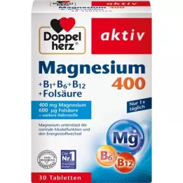 DOPPELHERZ Comprimés de magnésium 400 mg, 30 comprimés