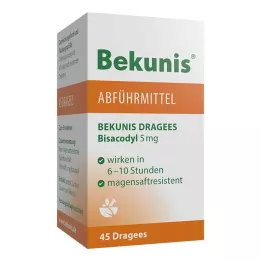 BEKUNIS Dragées Bisacodyl 5 mg comprimés gastro-résistants, 45 comprimés