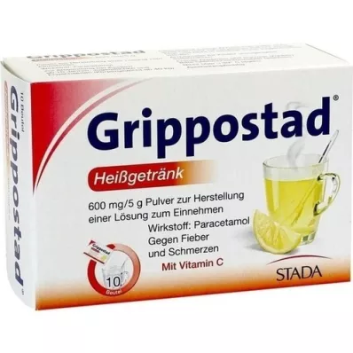 GRIPPOSTAD Boisson chaude en poudre, 10 pcs