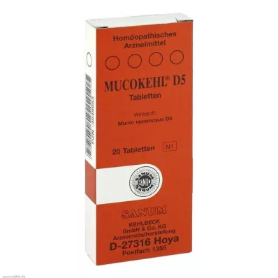 MUCOKEHL Comprimés D 5, 20 pces MUCOKEHL Comprimés D 5, 20 pces