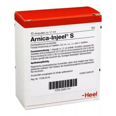 ARNICA INJEEL Ampoules S, 10 pces