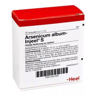 ARSENICUM ALBUM INJEEL Ampoules S, 10 pces