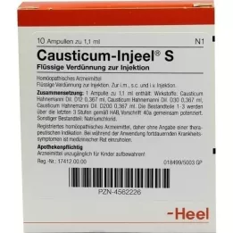 CAUSTICUM INJEEL Ampoules S, 10 pces