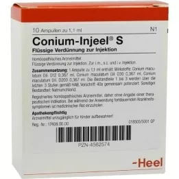 CONIUM INJEEL Ampoules S, 10 pces