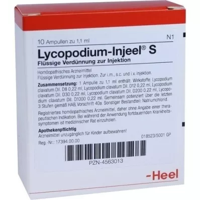 LYCOPODIUM INJEEL Ampoules S, 10 pces