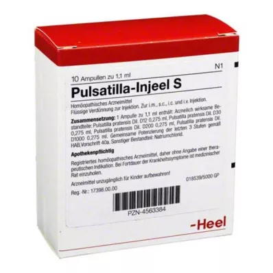 PULSATILLA INJEEL Ampoules S, 10 pces