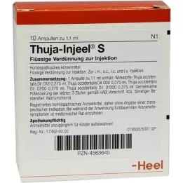 THUJA INJEEL Ampoules S, 10 pces