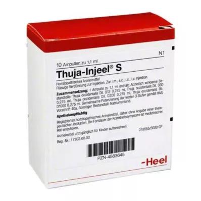 THUJA INJEEL Ampoules S, 10 pces THUJA INJEEL Ampoules S, 10 pces