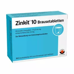 ZINKIT 10 comprimés effervescents, 20 pièces