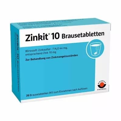 ZINKIT 10 comprimés effervescents, 20 pièces