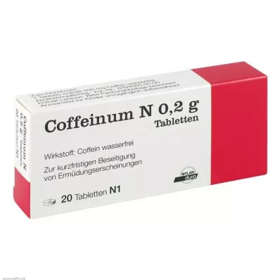 COFFEINUM N 0,2 g comprimés, 20 pc