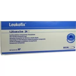 LEUKOFIX Pansement 1,25 cmx5 m, 24 pces