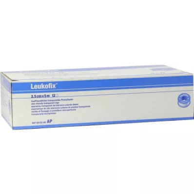 LEUKOFIX Pansement 2,5 cmx5 m, 12 pces LEUKOFIX Pansement 2,5 cmx5 m, 12 pces