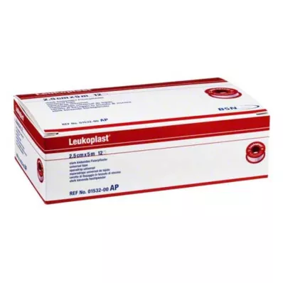 LEUKOPLAST 2,5 cmx5 m, 12 pces