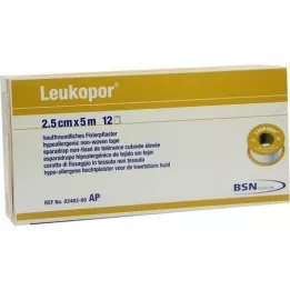 LEUKOPOR 2,5 cmx5 m, 12 pces