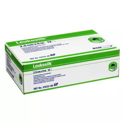 LEUKOSILK 2,5 cmx5 m, 12 pces