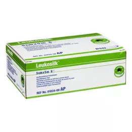 LEUKOSILK 5 cmx5 m, 6 pces