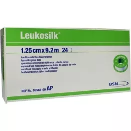 LEUKOSILK 1,25 cmx9,2 m, 24 pces