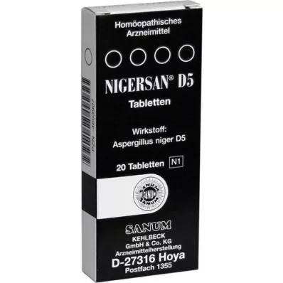 NIGERSAN D 5 comprimés, 20 pc