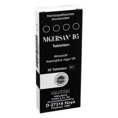 NIGERSAN D 5 comprimés, 20 pc