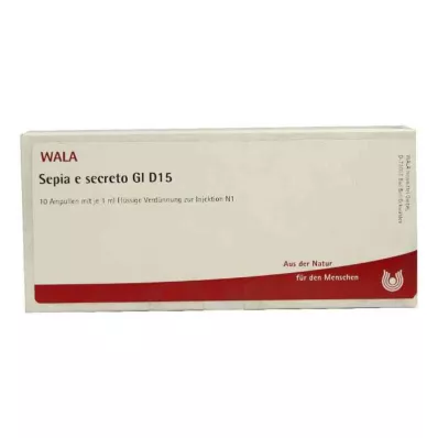 SEPIA E secreto GL D 15 ampoules, 10X1 ml