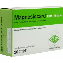 MAGNESIOCARD forte 10 mmol Plv. pour la fabrication dune solution à administrer, 20 pcs