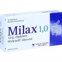 MILAX 1,0 Suppositoires, 10 pces