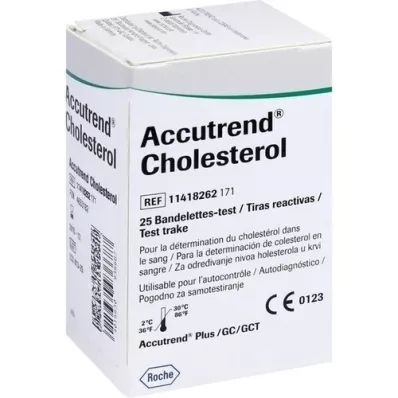 ACCUTREND Bandelettes de test de cholestérol, 25 pièces