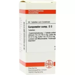 GUNPOWDER comp.D 3 comprimés, 80 pc